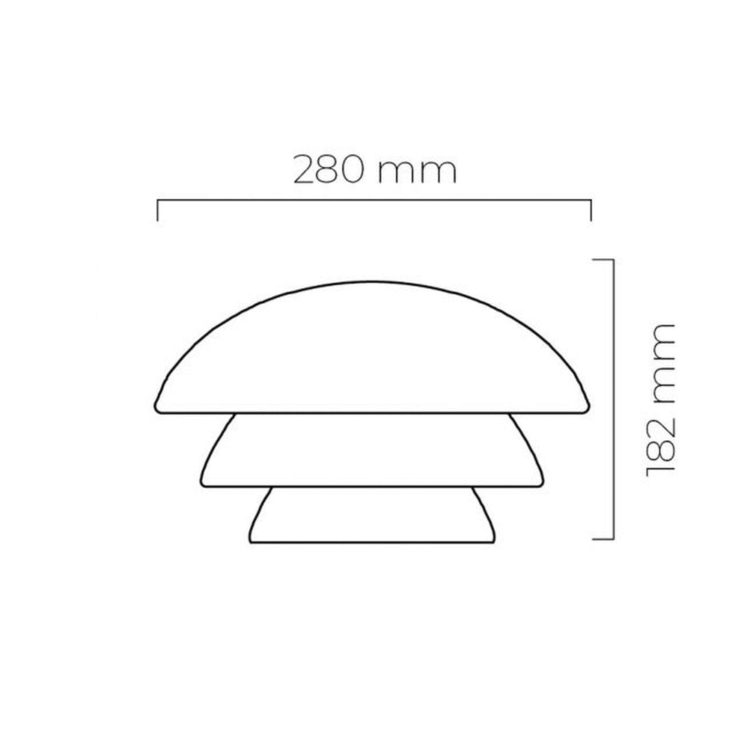 Arkivlampe 4006 Small - Grå - Matt Sort-Takpendler-Hadeland Glassverk-Grå-Hak__280-4006-2233-Matt-Sort-Lightup.no
