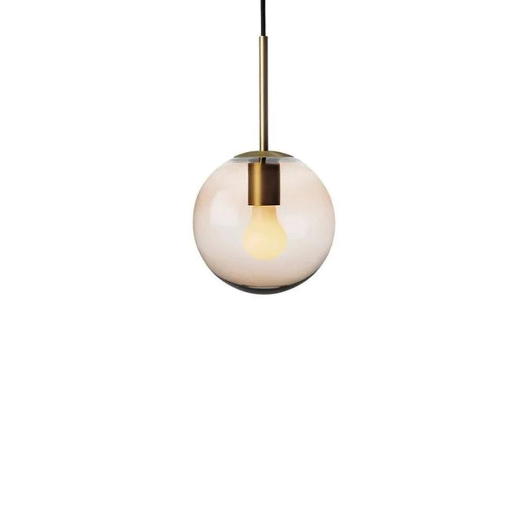 Arkivlampe 4014 16 cm - Kakao - Messing-Takpendler-Hadeland Glassverk-Kakao / Messing-Hak__HG160-4014-2053-Messing-Lightup.no