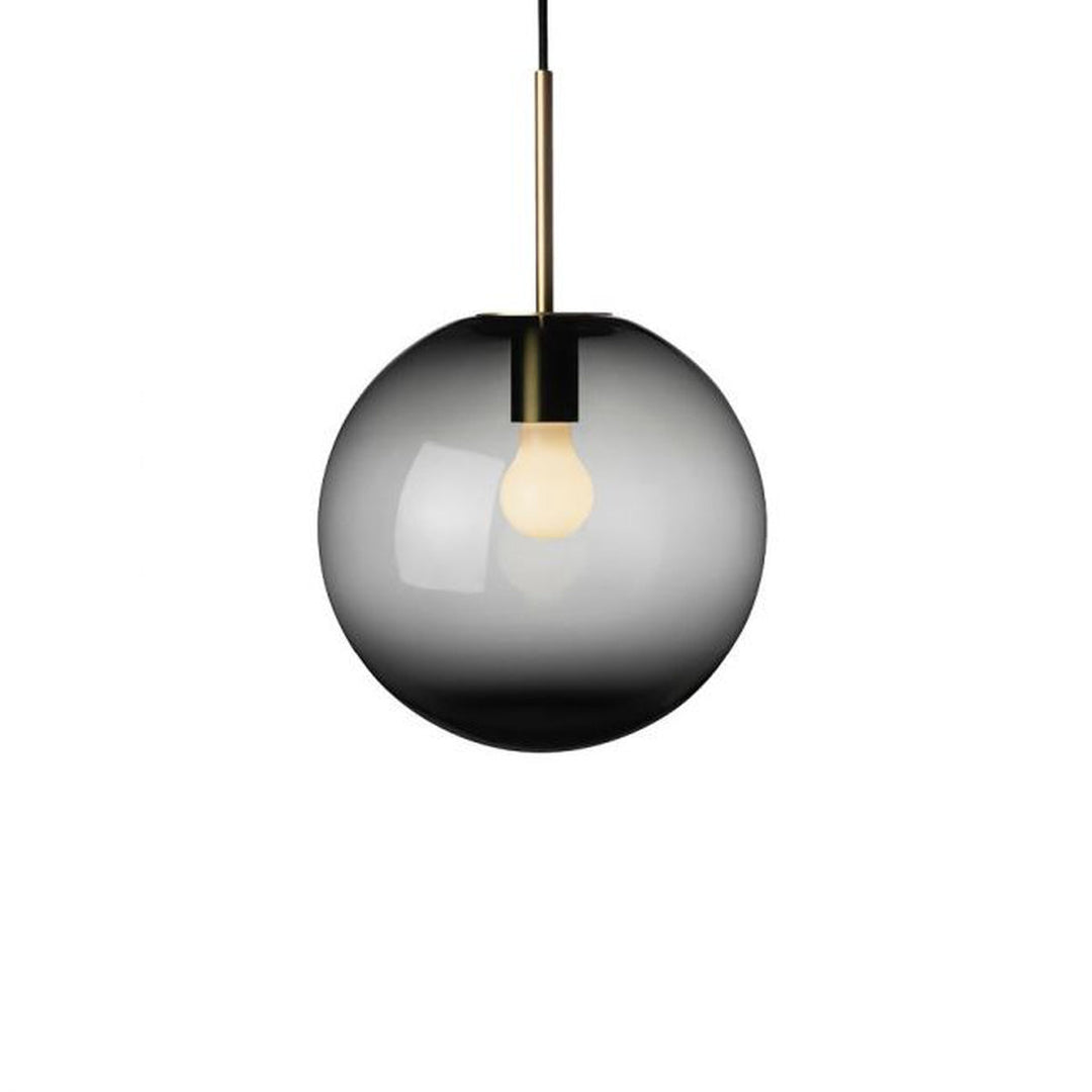 Arkivlampe 4014 25 cm - Grå - Messing-Takpendler-Hadeland Glassverk-Grå / Messing-Hak__HG250-4014-2233-Messing-Lightup.no