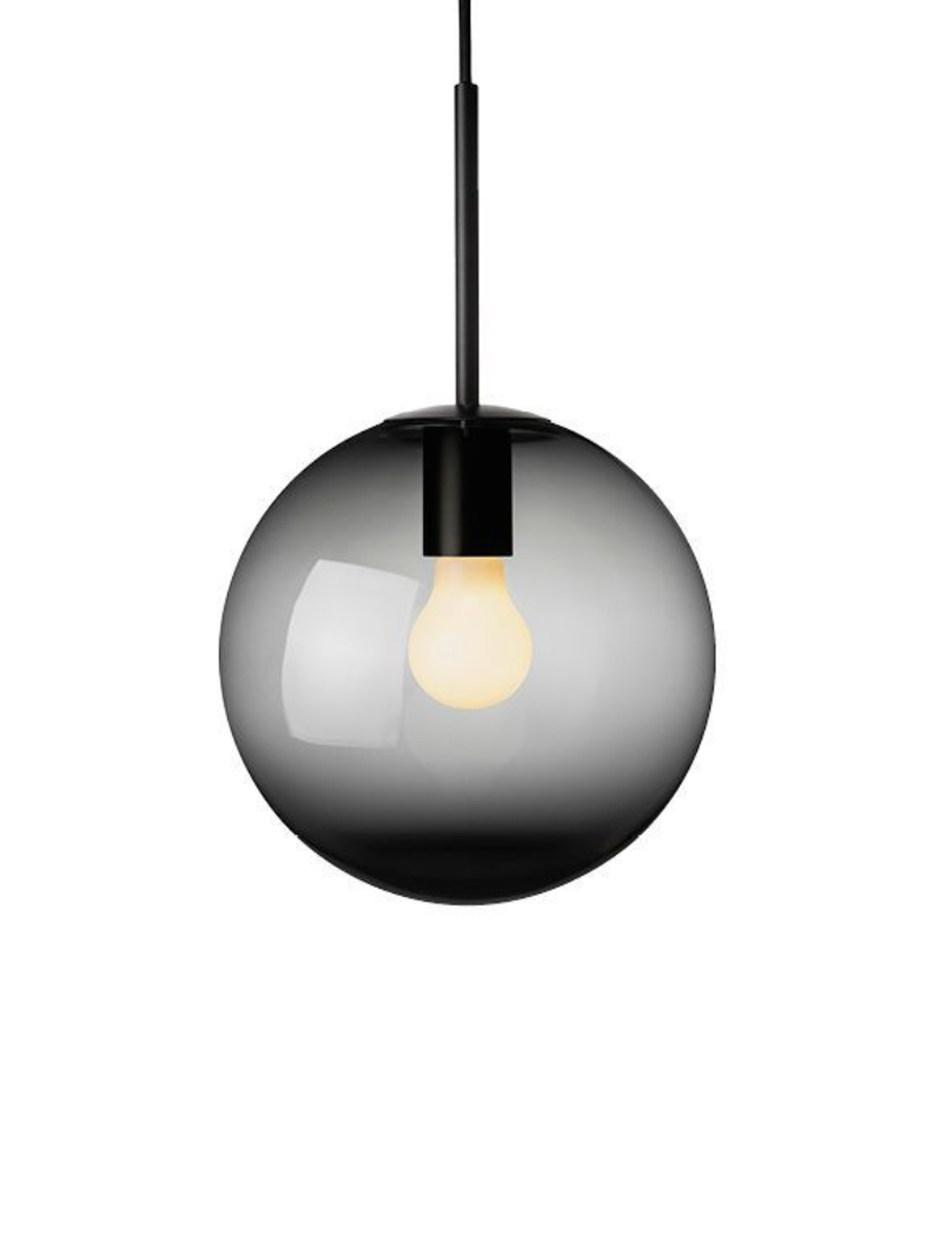 Arkivlampe 4014 25 cm - Grå - Sort-Takpendler-Hadeland Glassverk-Grå-Hak__HG250-4014-2233-Sort-Lightup.no