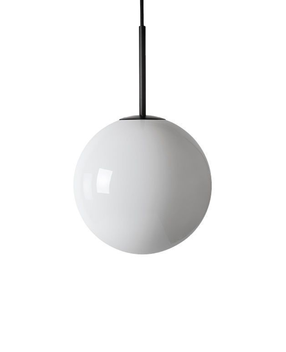 Arkivlampe 4014 25 cm - Hvit - Sort-Takpendler-Hadeland Glassverk-Hvit-Hak__HG250-4014-1010-Sort-Lightup.no