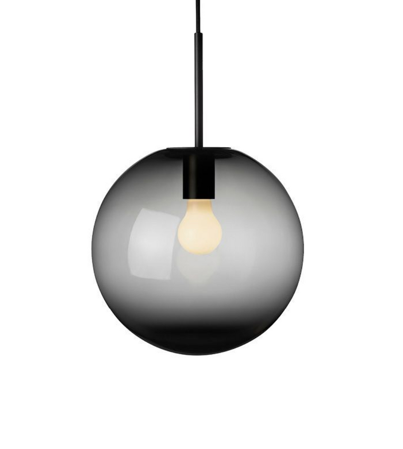 Arkivlampe 4014 30 cm - Grå - Sort-Takpendler-Hadeland Glassverk-Hak__HG300-4014-2233-Sort-Lightup.no