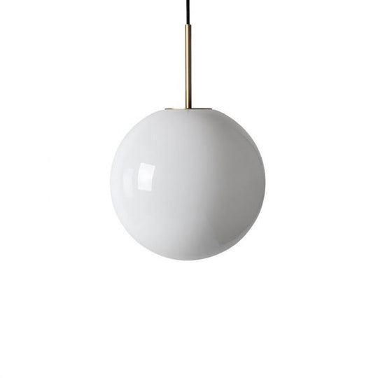 Arkivlampe 4014 30 cm - Hvit - Messing-Takpendler-Hadeland Glassverk-Hvit / Messing-Hak__HG300-4014-1010-Messing-Lightup.no