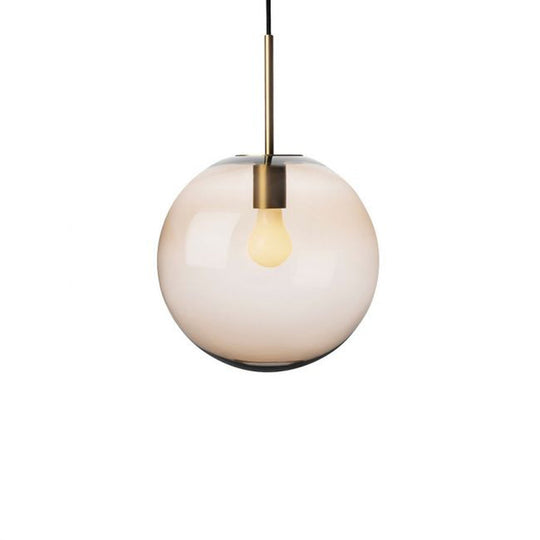 Arkivlampe 4014 30 cm - Kakao - Messing-Takpendler-Hadeland Glassverk-Kakao / Messing-Hak__HG300-4014-2053-11-Messing-Lightup.no
