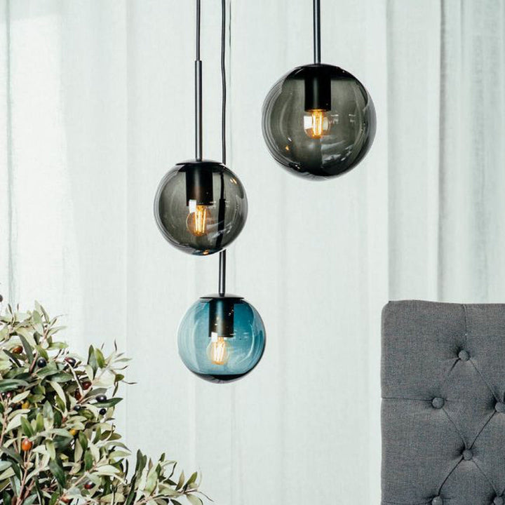 Arkivlampe 4014 40 cm - Blå - Stål-Takpendler-Hadeland Glassverk-Blå / Stål-Hak__HG400-4014-1003-STÅL-Lightup.no
