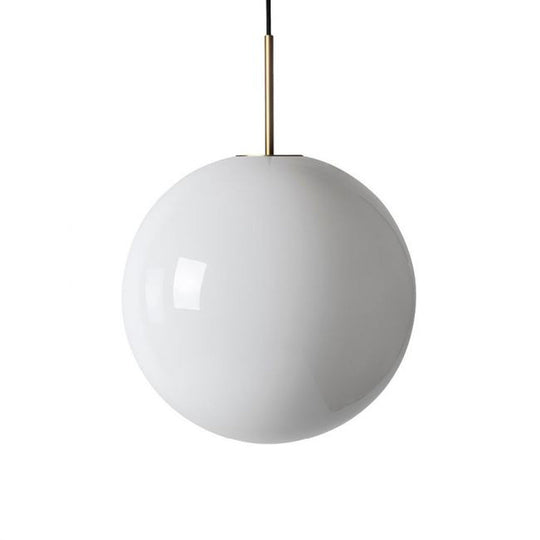 Arkivlampe 4014 40 cm - Hvit - Messing-Takpendler-Hadeland Glassverk-Hvit / Messing-Hak__HG400-4014-1010-Messing-Lightup.no