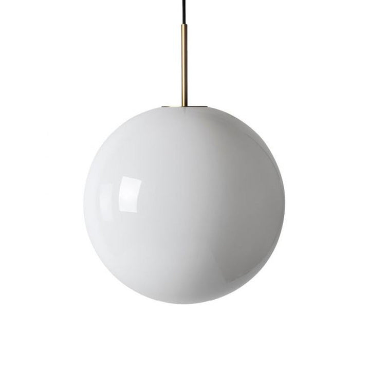 Arkivlampe 4014 40 cm - Hvit - Messing-Takpendler-Hadeland Glassverk-Hvit / Messing-Hak__HG400-4014-1010-Messing-Lightup.no