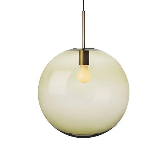 Arkivlampe 4014 40 cm - Oliven - Messing-Takpendler-Hadeland Glassverk-Grønn / Messing-Hak__HG400-4014-1004-Messing-Lightup.no