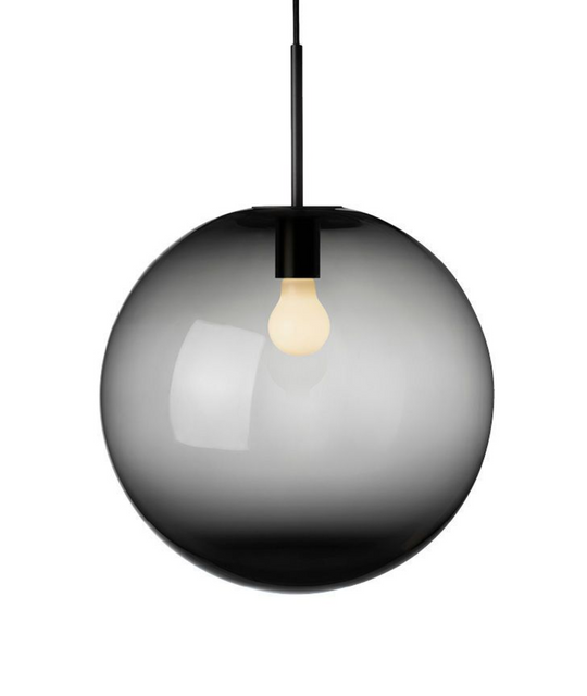 Arkivlampe 4014 40cm - Grå - Sort-Takpendler-Hadeland Glassverk-Grå-Hak__HG400-4014-2233-Sort-Lightup.no