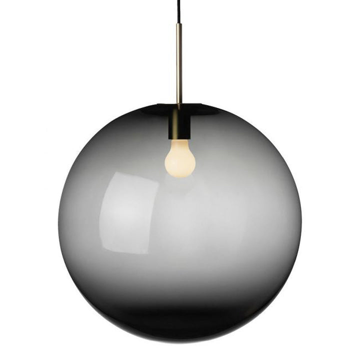 Arkivlampe 4014 50 cm - Grå - Messing-Takpendler-Hadeland Glassverk-Grå / Messing-Hak__HG500-4014-2233-Messing-Lightup.no