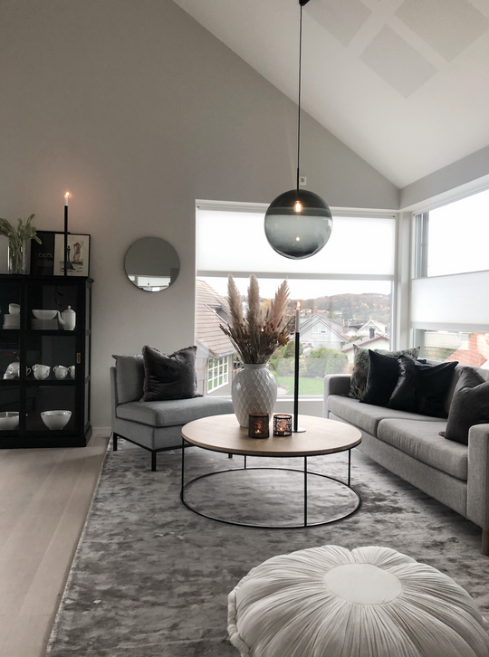 Arkivlampe 4014 50 cm - Grå - Stål-Takpendler-Hadeland Glassverk-Grå / Stål-Hak__HG500-4014-2233-Stål-Lightup.no