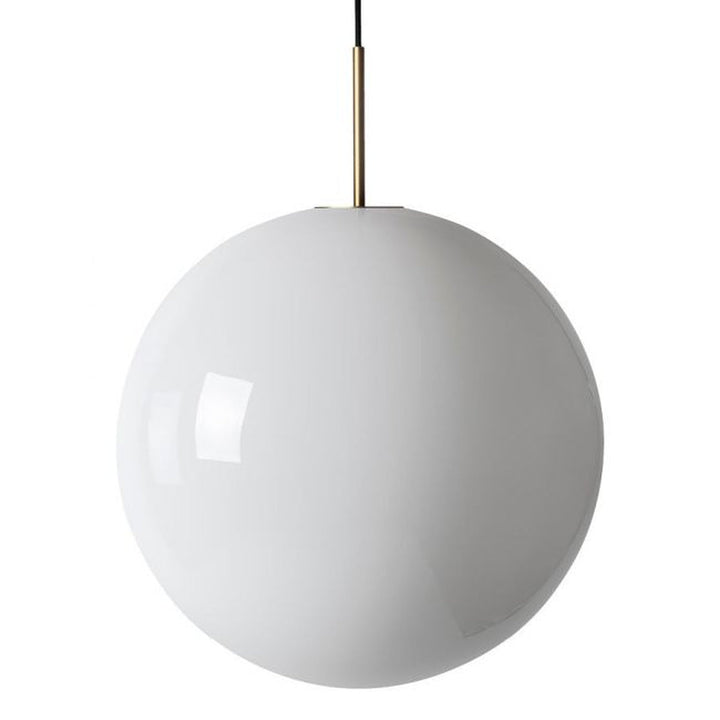 Arkivlampe 4014 - 50 cm - Hvit - Messing-Takpendler-Hadeland Glassverk-Hvit / Messing-Hak__HG500-4014-1010-Messing-Lightup.no