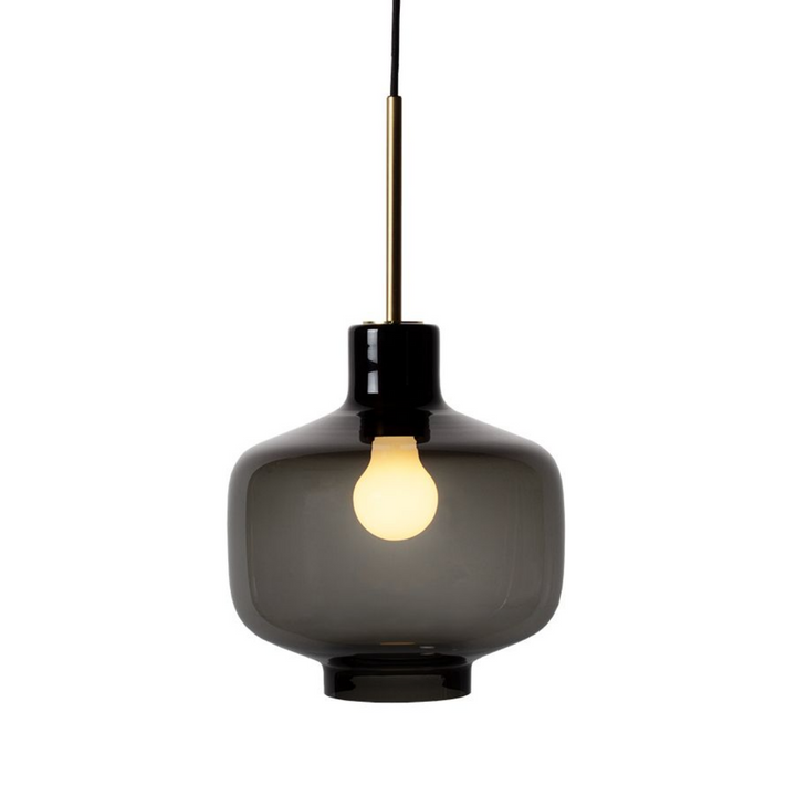 Arkivlampe 4180 - Large - Røykfarget - Matt Messing-Takpendler-Hadeland Glassverk-Røyk / Matt Messing-Hak__HG300-4180-2233-Matt-Messing-Lightup.no