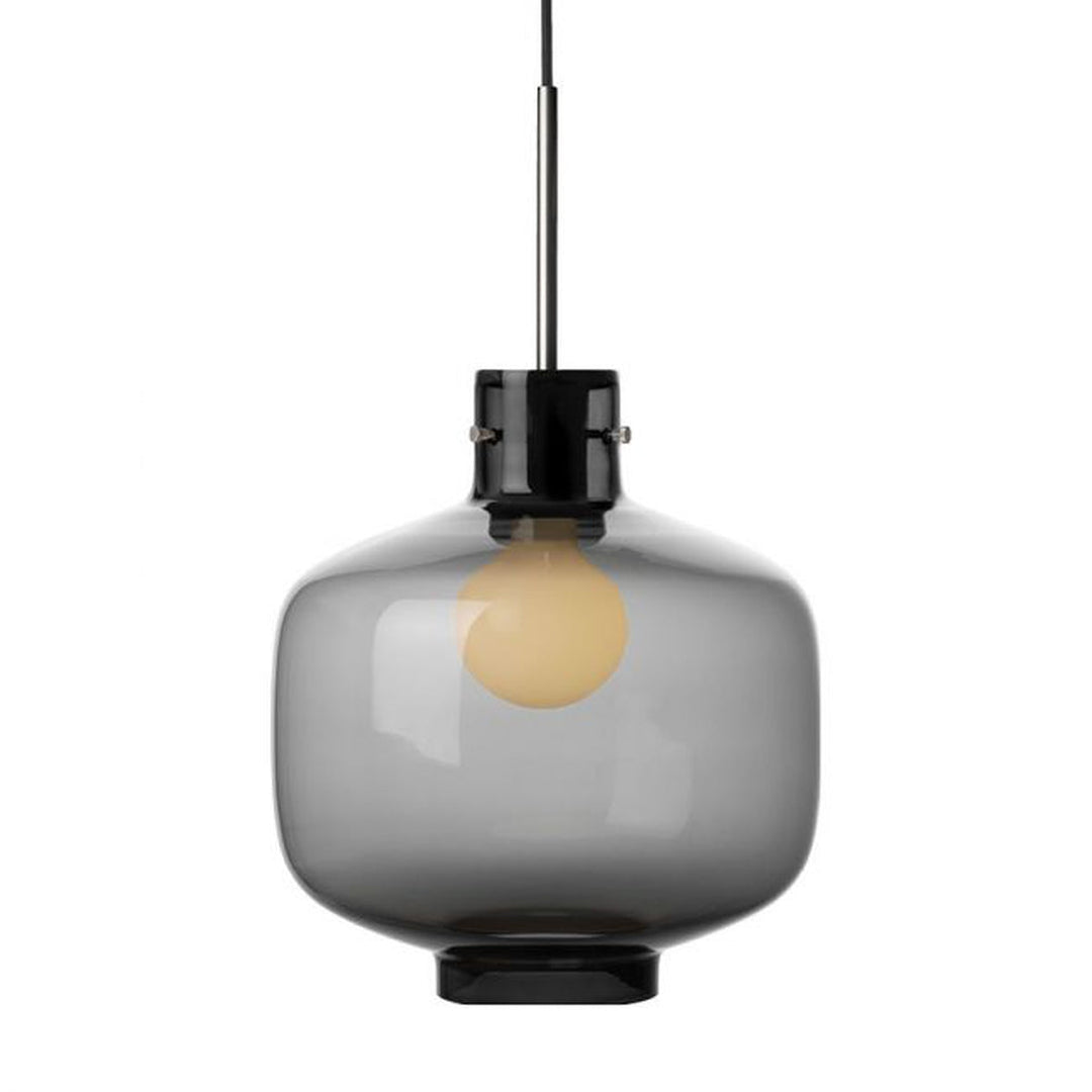 Arkivlampe 4180 - Large - Røykfarget - Stål-Takpendler-Hadeland Glassverk-Stål-Hak__HG300-4180-2233-Stål-Lightup.no