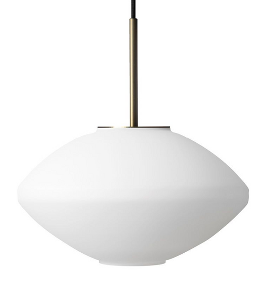 Arkivlampe 4280 Matt Hvit Sandblåst - Messing-Takpendler-Hadeland Glassverk-Matt hvit / Messing-Hak__HG350-4280-1015-Messing-Lightup.no