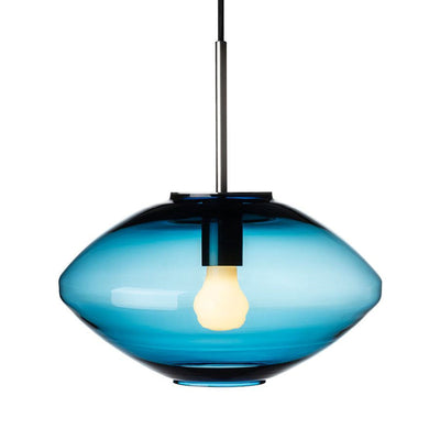 Arkivlampe 4280 - Stålblå - Stål-Takpendler-Hadeland Glassverk-Hak__HG350-4280-1003-Stål-Lightup.no