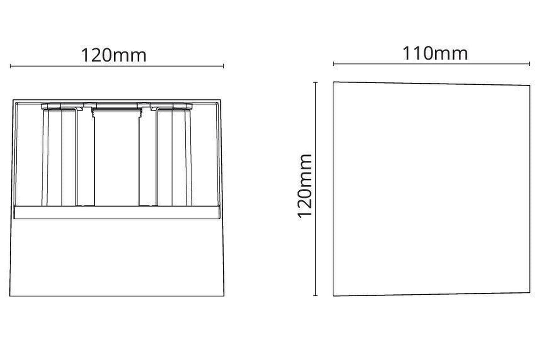 Artes vegglampe utendørs IP44 2700K dimbar - Hvit-Utebelysning vegg opp og ned-Sg Armaturen As-3102590-Lightup.no