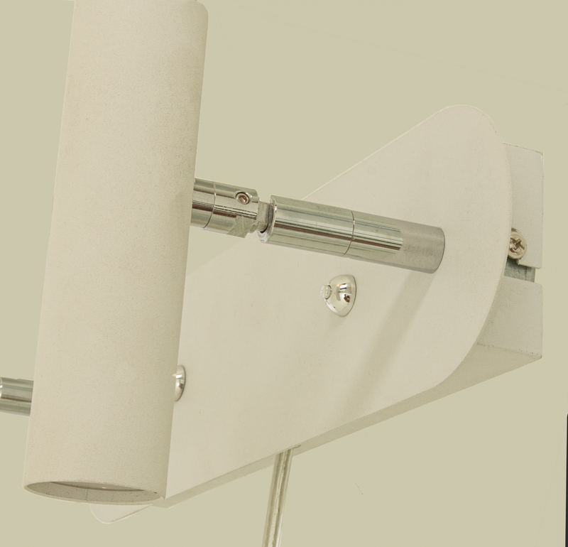 Artic vegglampe dobbel 2x6W Dimbar - Hvit-Vegglamper-Aneta Lighting-60101-01-Lightup.no
