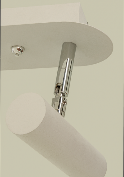 Artic vegglampe dobbel 2x6W Dimbar - Hvit-Vegglamper-Aneta Lighting-60101-01-Lightup.no