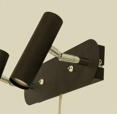 Artic vegglampe dobbel 2x6W Dimbar - Svart-Vegglamper-Aneta Lighting-60101-15-Lightup.no