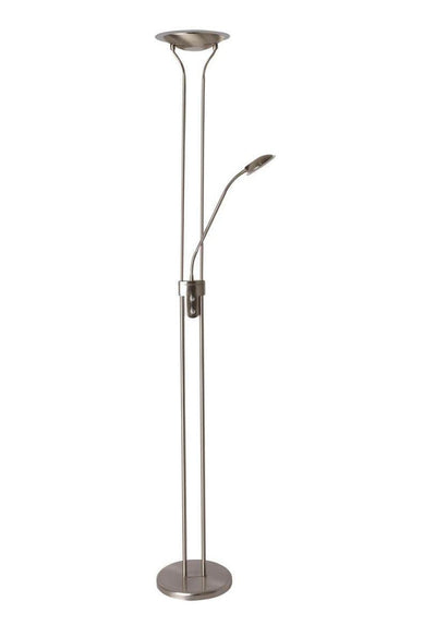 Aruba gulvlampe uplight med lesearm led - Stål-Gulvlamper-Scanlight-168938-Lightup.no