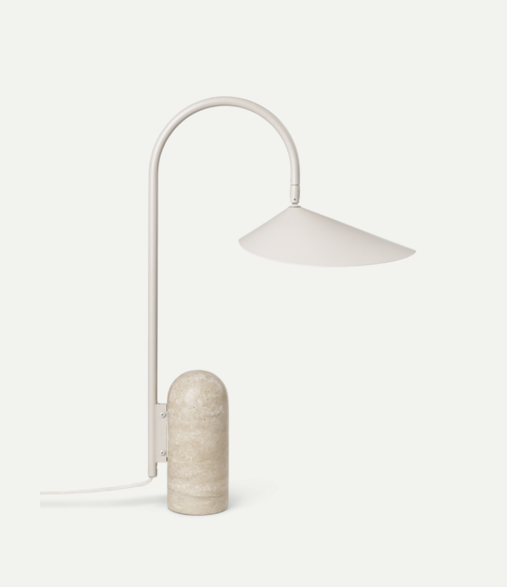 Arum bordlampe - cashmere-Bordlamper-Ferm Living-Marmor / Beige-Feg__110168693-Lightup.no