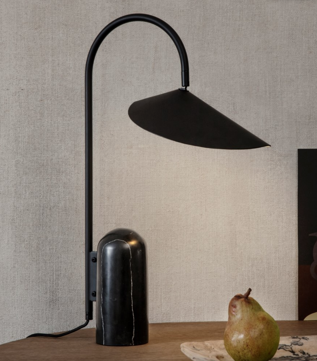 Arum bordlampe - svart-Bordlamper-Ferm Living-Svart-Feg__100132101-Lightup.no