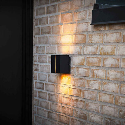 Ask vegglampe opp/ned utendørs 11W 2700K IP65 - Svart-Utebelysning vegg opp og ned-LOOM Design-LF-807-001-Lightup.no