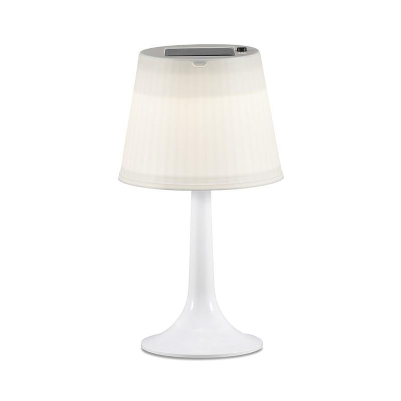 Assisi bordlampe solcelle - Hvit-Utebelysning Hagebelysning-Konstsmide-7109-202-Lightup.no