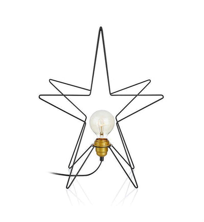 Asterix 3D metall stjerne - Svart-Julebelysning adventstjerne-Marksløjd-704425-Lightup.no