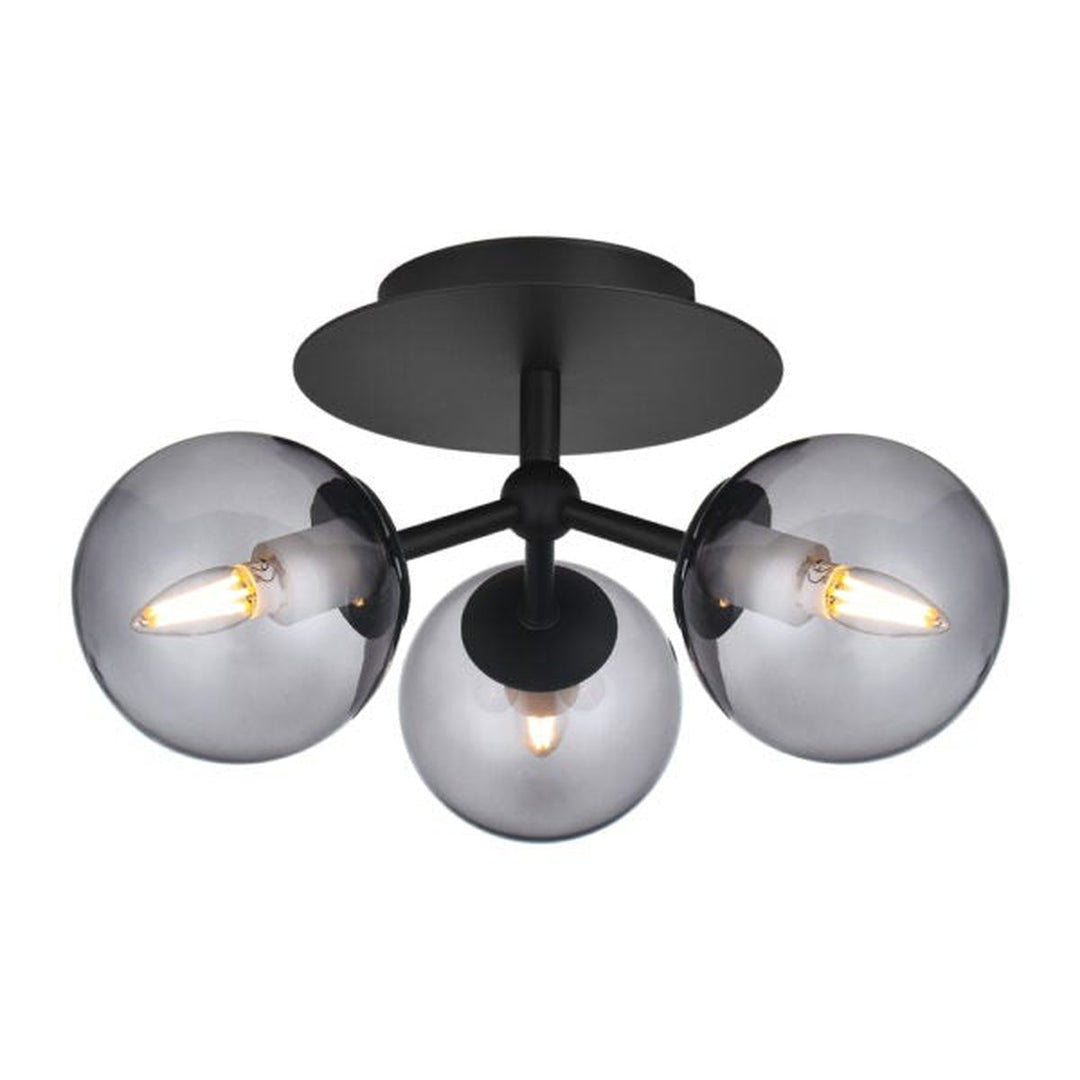 Atom taklampe trio - Røykfarget-Taklamper-Halo Designs-Røyk-5705639740161-Lightup.no