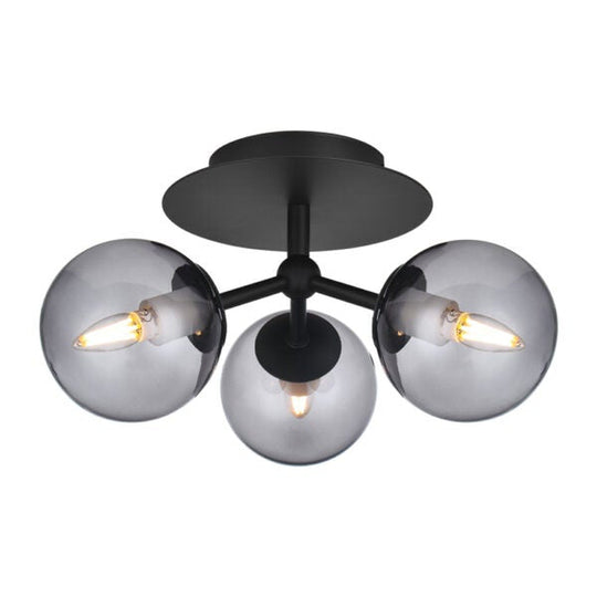 Atom taklampe trio - Røykfarget-Taklamper-Halo Designs-Røyk-5705639740161-Lightup.no