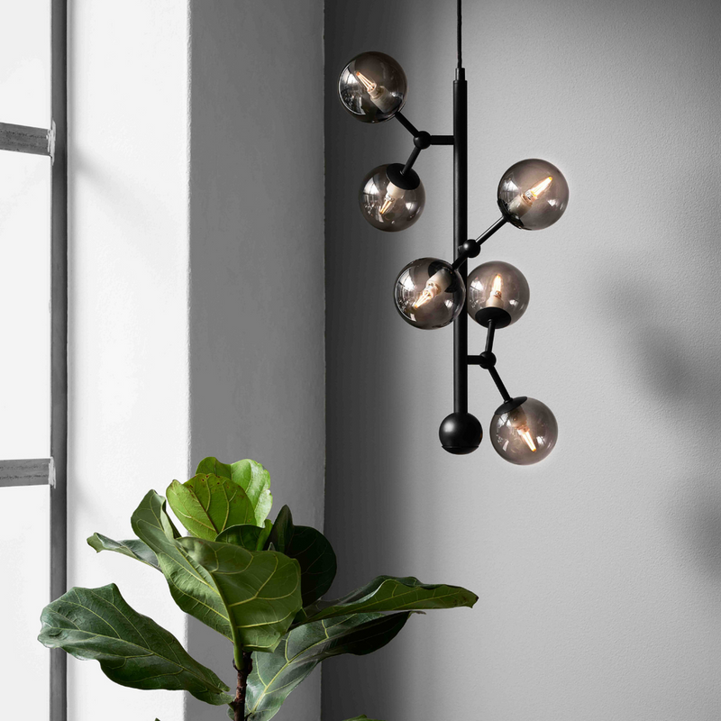 Atom takpendel vertikal - Smoke-Takpendler-Halo Designs-5705639738854-Lightup.no
