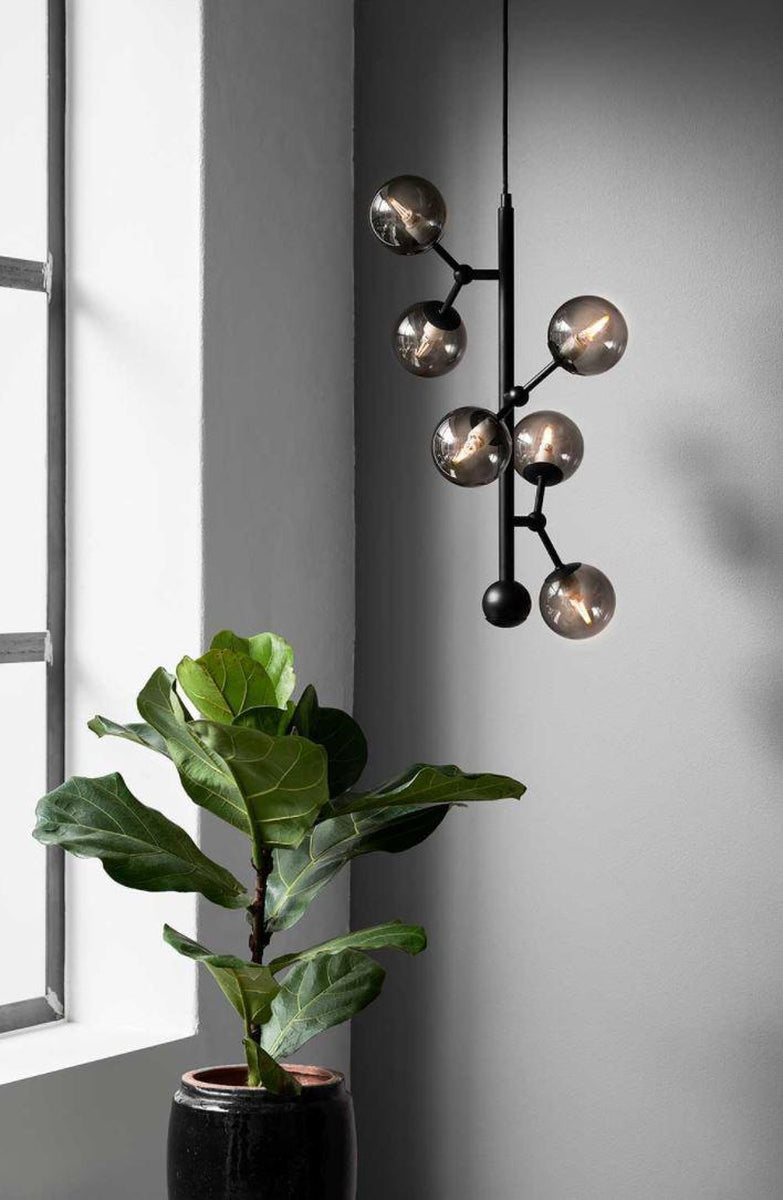 Atom takpendel vertikal - Smoke-Takpendler-Halo Designs-5705639738854-Lightup.no