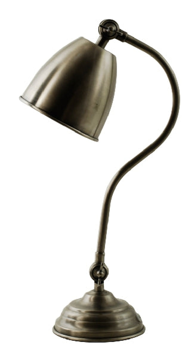 Atos bordlampe - Antikk sølvfarget-Bordlamper-Hallbergs-HS__6457-252-Lightup.no