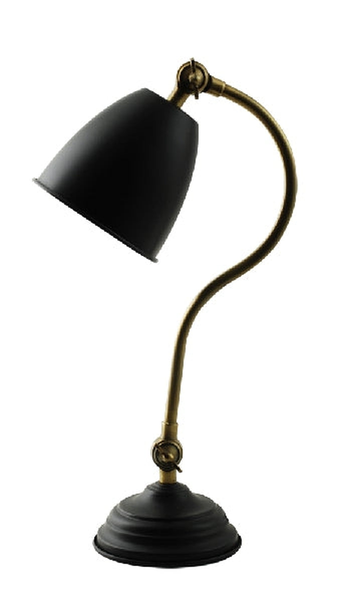 Atos bordlampe - Svart/Gullfarget-Bordlamper-Hallbergs-HS__6457-150-Lightup.no
