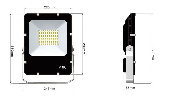 Avant 48W lyskaster IP66 4000 Kelvin - Svart-Utebelysning lyskaster-NorDesign-572634805v2-Lightup.no