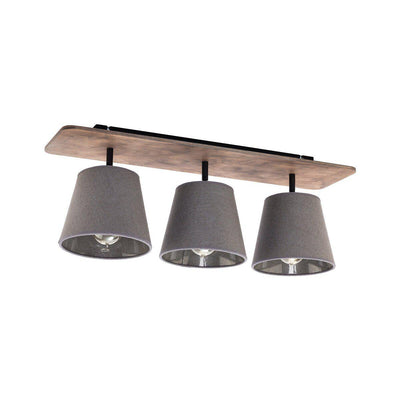 Awinion taklampe 3 lys - Trefarget/Grå-Taklamper-Nowodvorski-N-9717-Lightup.no