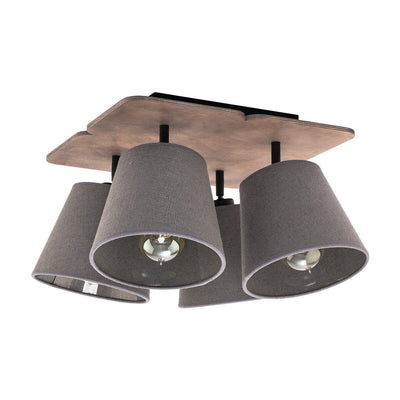 Awinion taklampe 4 lys - Trefarget/Grå-Taklamper-Nowodvorski-N-9716-Lightup.no