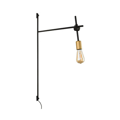 Axis vegglampe - Svart/Gullfarget-Vegglamper-Nowodvorski-N-9294-Lightup.no
