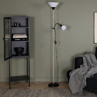 Bagasi gulvlampe 178 cm - Beige/Hvit-Gulvlamper-Venture Home-15635-330-Lightup.no