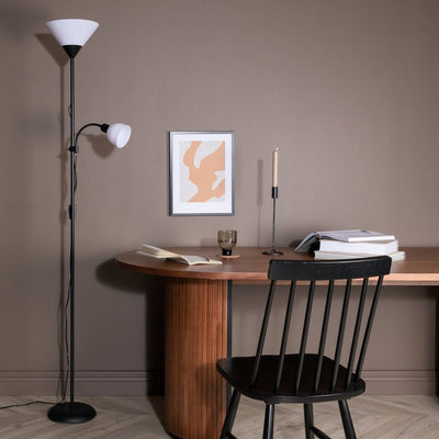 Bagasi gulvlampe 178 cm - Svart/Hvit-Gulvlamper-Venture Home-15635-338-Lightup.no