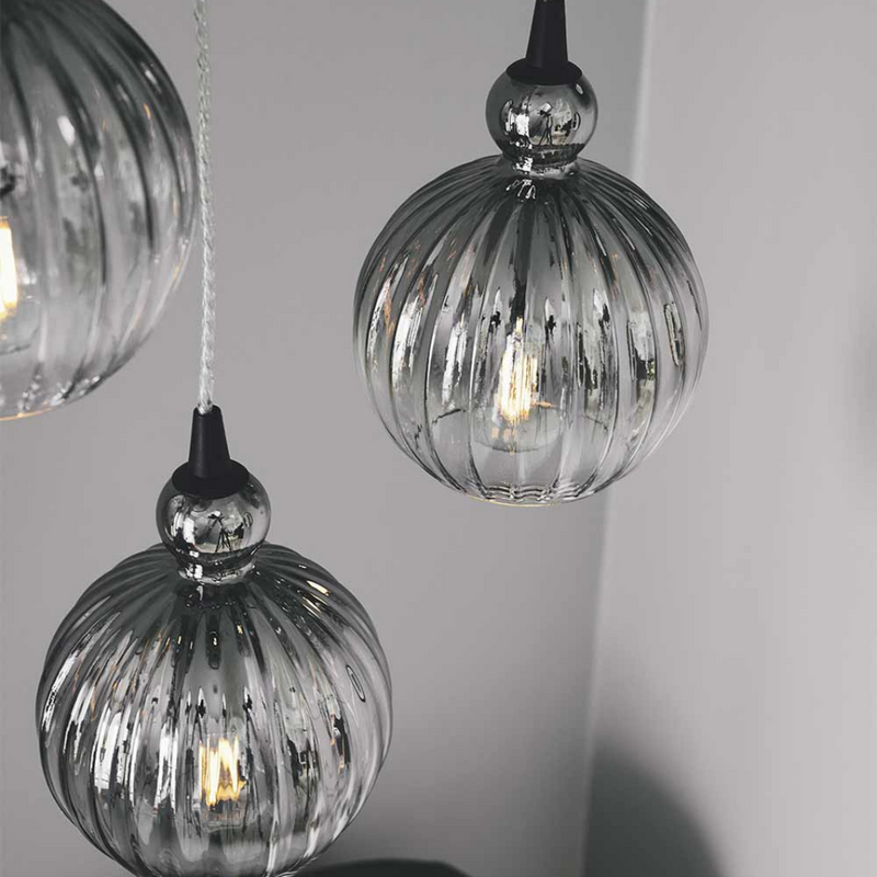 Ball Ball takpendel 15 cm - Smoke-Takpendler-Halo Designs-5705639737246-Lightup.no