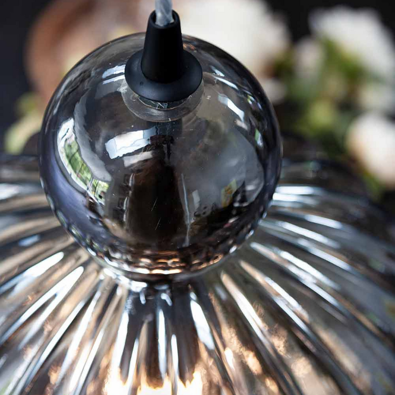 Ball Ball takpendel 32 cm - Smoke-Takpendler-Halo Designs-5705639737338-Lightup.no
