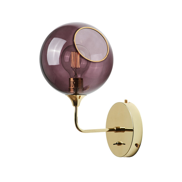 Ballroom Vegglampe 37 cm - Lilla-Vegglamper-Design by Us-Messing / Lilla-Des__22735-Lightup.no