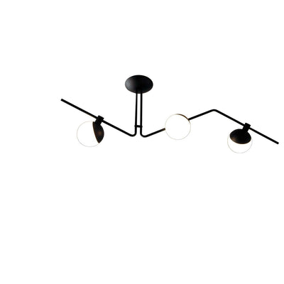 Baluna taklampe 3 lys - Svart/Opal-Taklamper-Grupa-LF-BA-CH3-Lightup.no