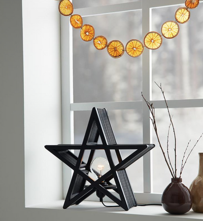 Bamboo stjerne bordlampe - Svart-Julebelysning dekor og pynt-Marksløjd-705816-Lightup.no
