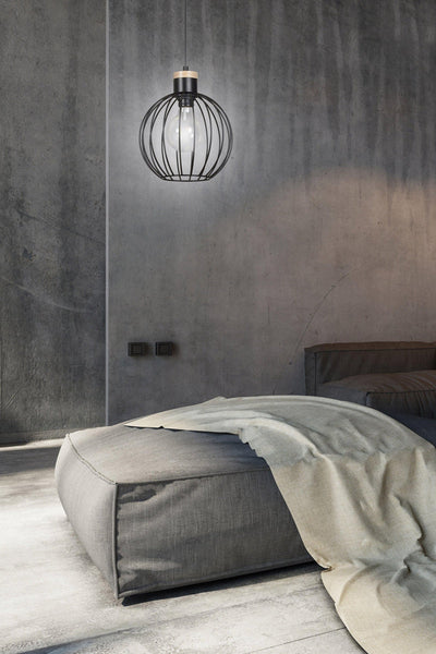 Barbado takpendel 1 lys - Svart/Trefarget-Takpendler-Emibig-754/1-Lightup.no
