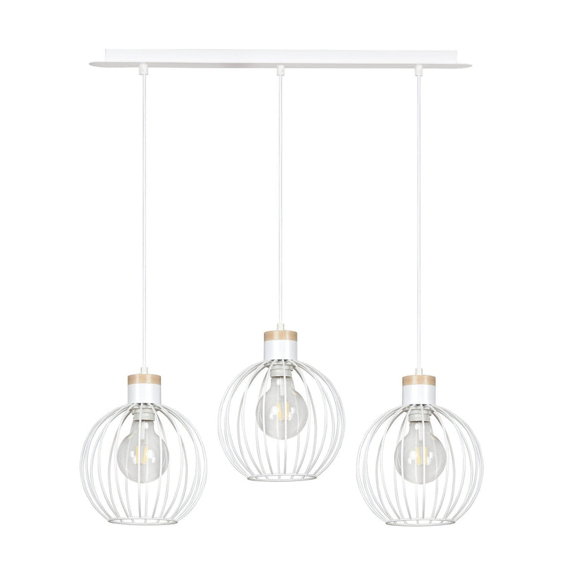 Barbado takpendel 3 lys - Hvit/Trefarget-Takpendler-Emibig-755/3-Lightup.no
