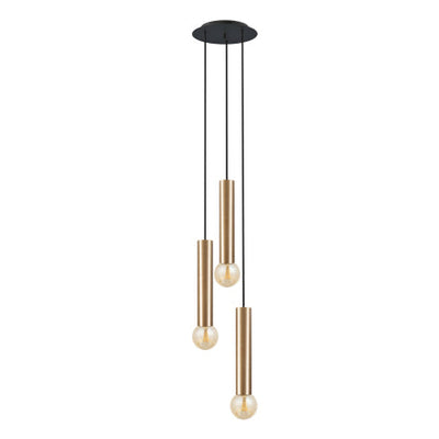 Baton trippel takpendel - Sort/Messingfarget-Takpendler-Nowodvorski-N-7855-Lightup.no
